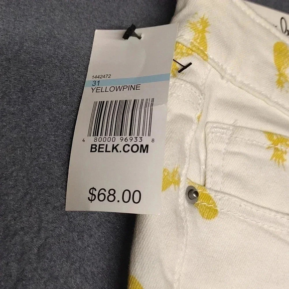 Chip & Pepper Syd Skinny Ankle Pineapple Print Pants Size 31 - Picture 8 of 16